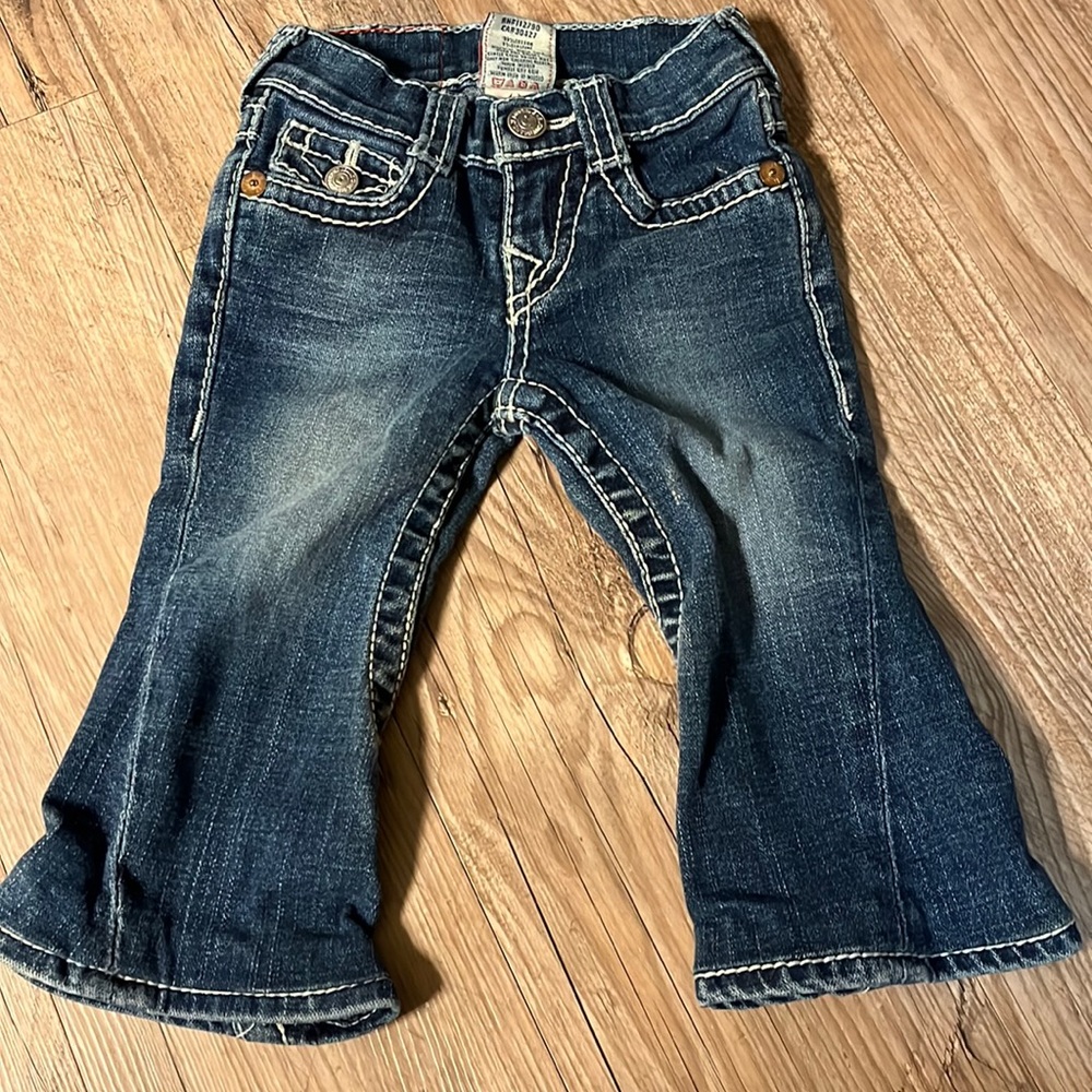 Barely used child size 2 True Religion Jeans. My daughter only wore them twice